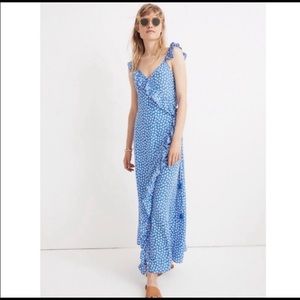 Madewell Ruffle Wrap Maxi Dress w/ Mini Daisy’s